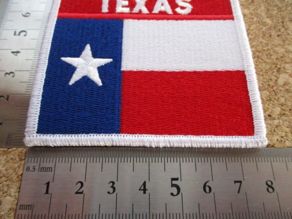 テキサス州 TEXAS ワッペン/State of TXアメリカLone Star Stateローン・スター・ステイト州旗スーベニアPATCHアップリケUSAパッチ D10_画像8