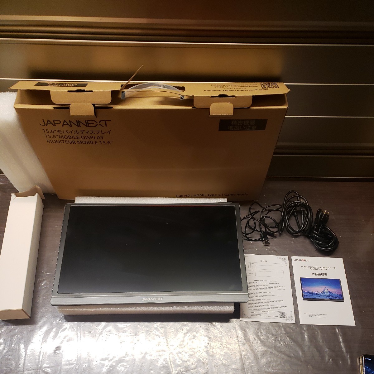 JAPANNEXT 15.6モバイルディスプレイ 15.6型フルHDポータブルモニター
