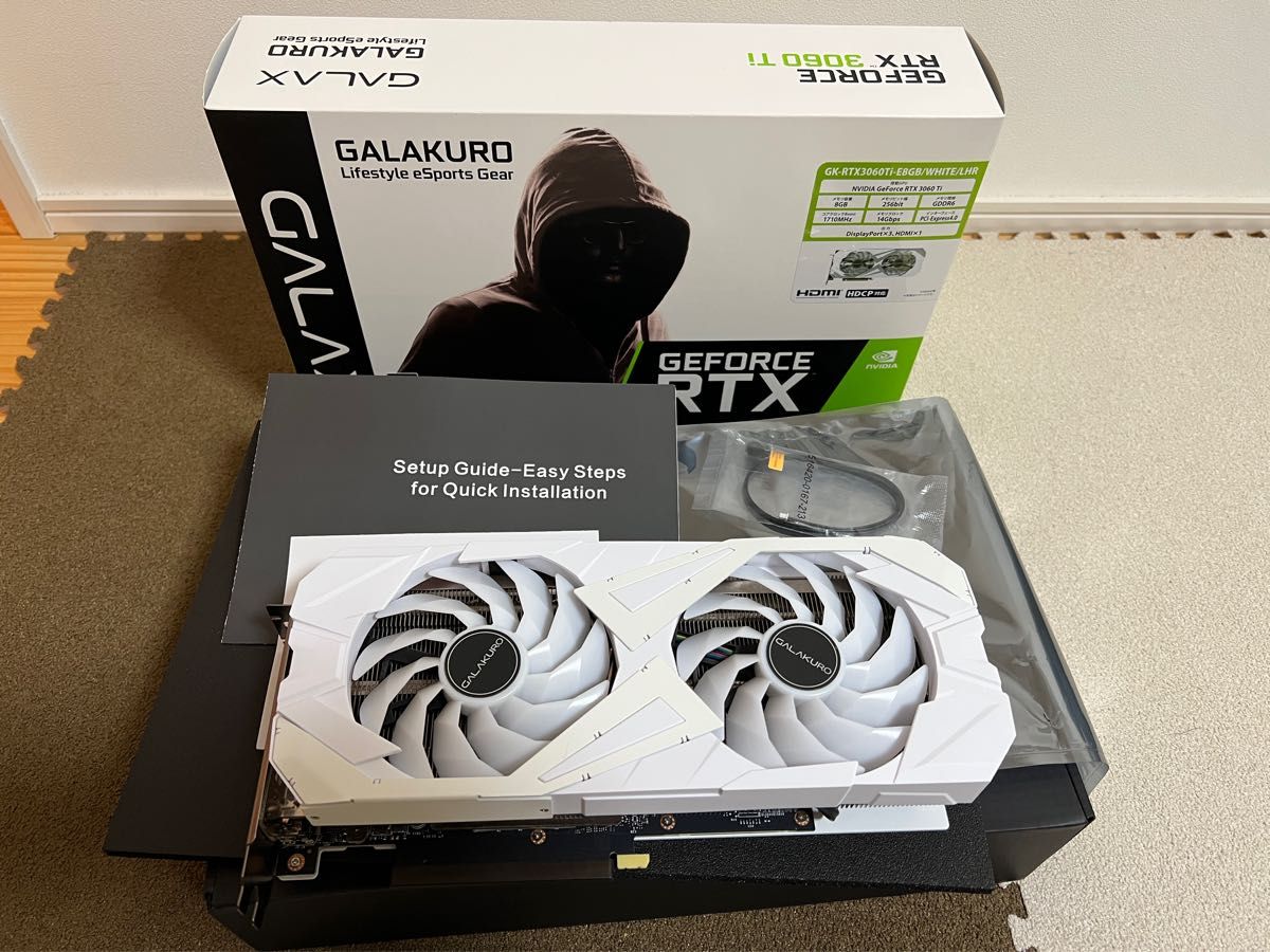 GK-RTX3060Ti-E8G/WHITE/LHR NVIDIA GALAKURO 美品 白 | noonanwaste.com