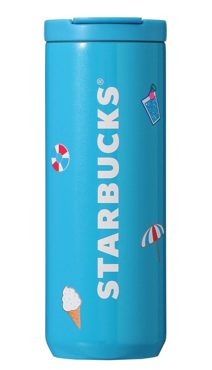 [オンラインストア限定] ステンレスタンブラーネオンブルー473ml スターバックス　スタバ　サマー　ボトル　タンブラー　箱付き_画像3