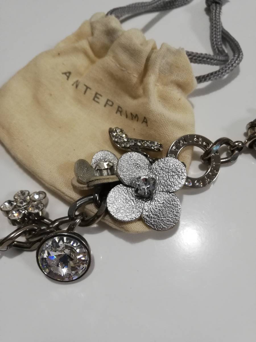  стандартный *ANTEPRIMA Anteprima / цветок Stone ремешок очарование кольцо для ключей брелок для ключа / сумка имеется *