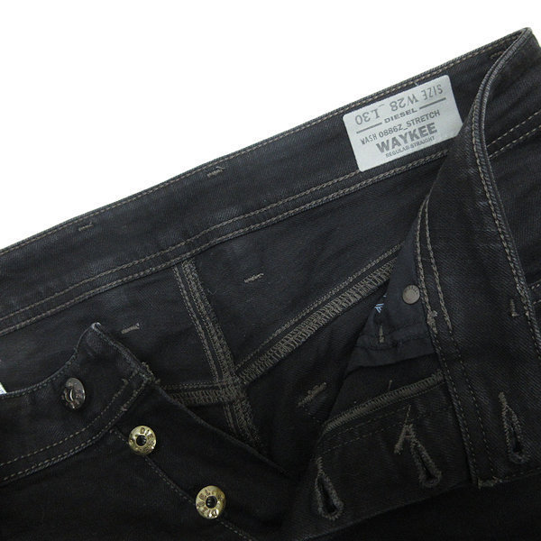 k■ディーゼル/DIESEL WAYKEE ブラックデニムパンツ/ジーンズ【W28 L30】黒/MENS■81【中古】の画像2