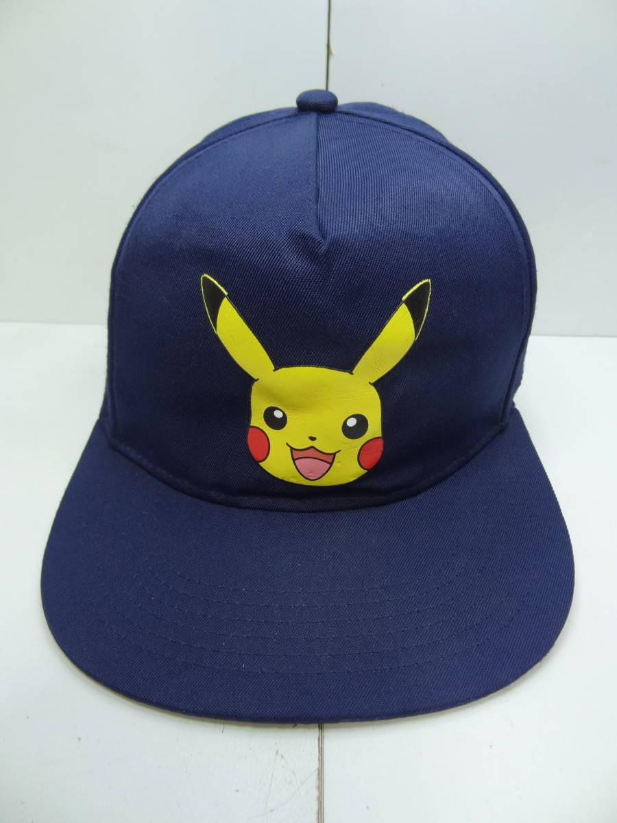  nationwide free shipping Pokemon Pokemon Pikachu & H and M H&M collaboration child hat Kids man & girl navy blue color cap 53-55cm
