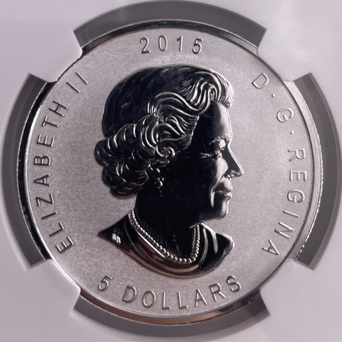 準最高鑑定・初期鋳造年 カナダ 銀貨 メイプルリーフ