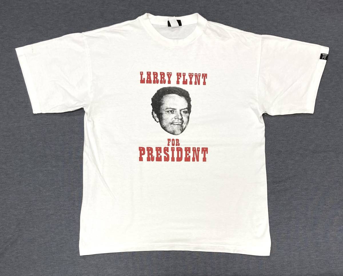 ビンテージ 90s〜00s USA製 LARRY FLYNT HUSTLER Tシャツ XL ラリーフリント フォト 映画_画像1