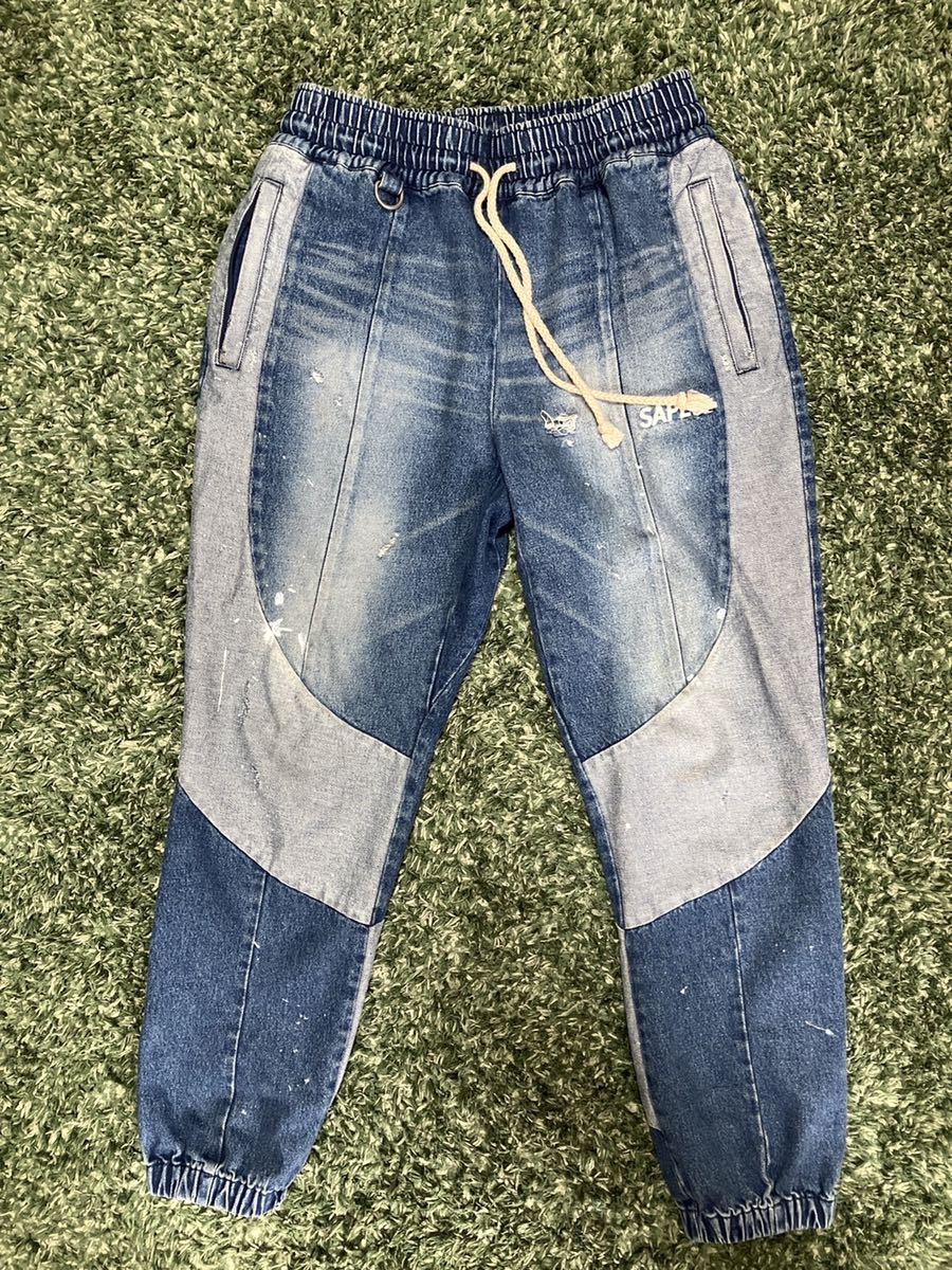 SAPEur DENIM TRACK PANTS Lサイズ-