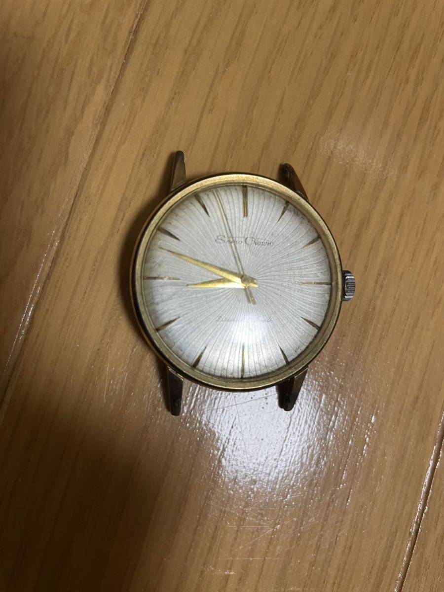 生まれのブランドで 19石 クラウン CROWNセイコー SEIKO 変わり文字盤