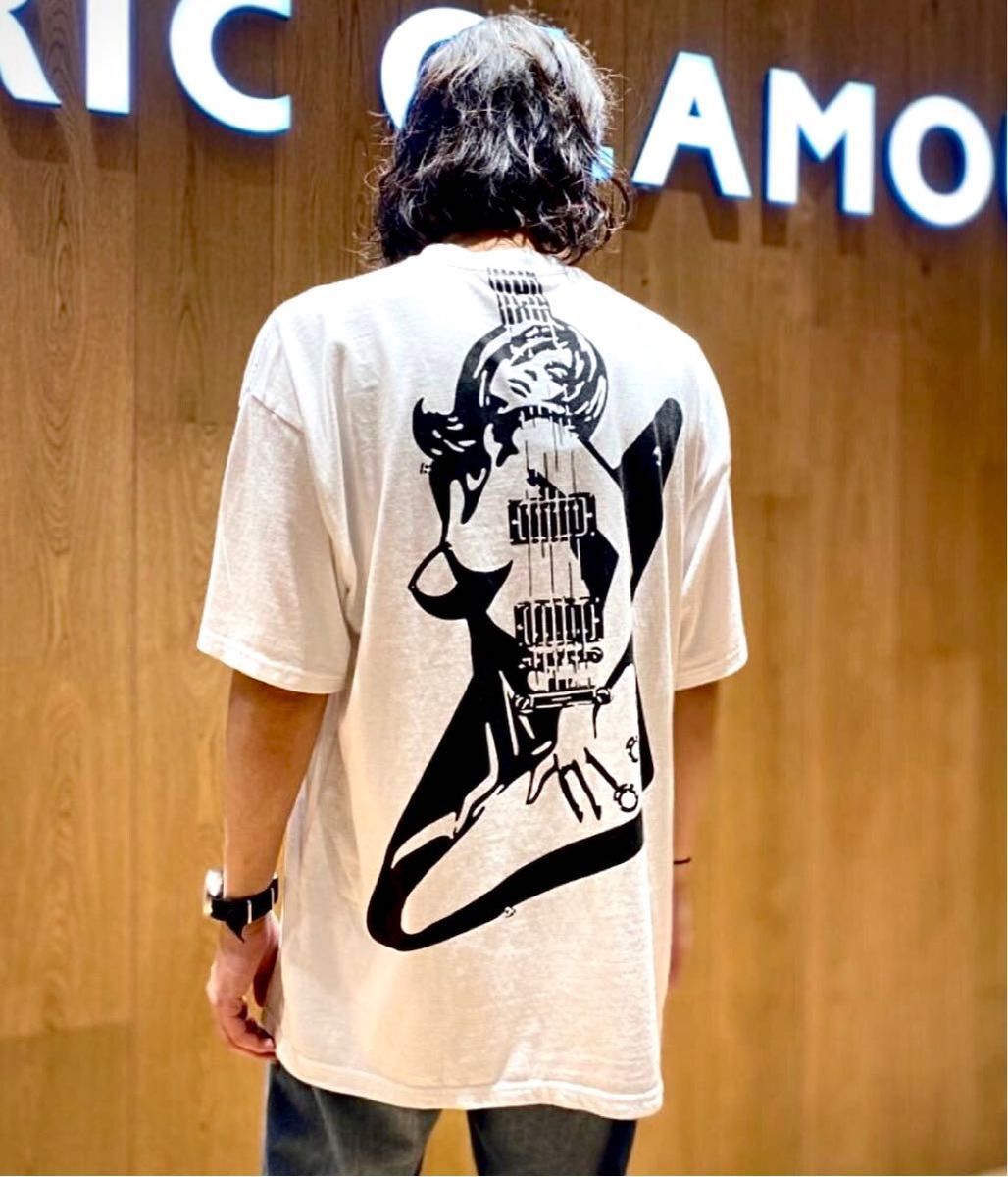 レア HYSTERIC GLAMOUR GUITAR GIRL オーバーサイズTシャツ ホワイト