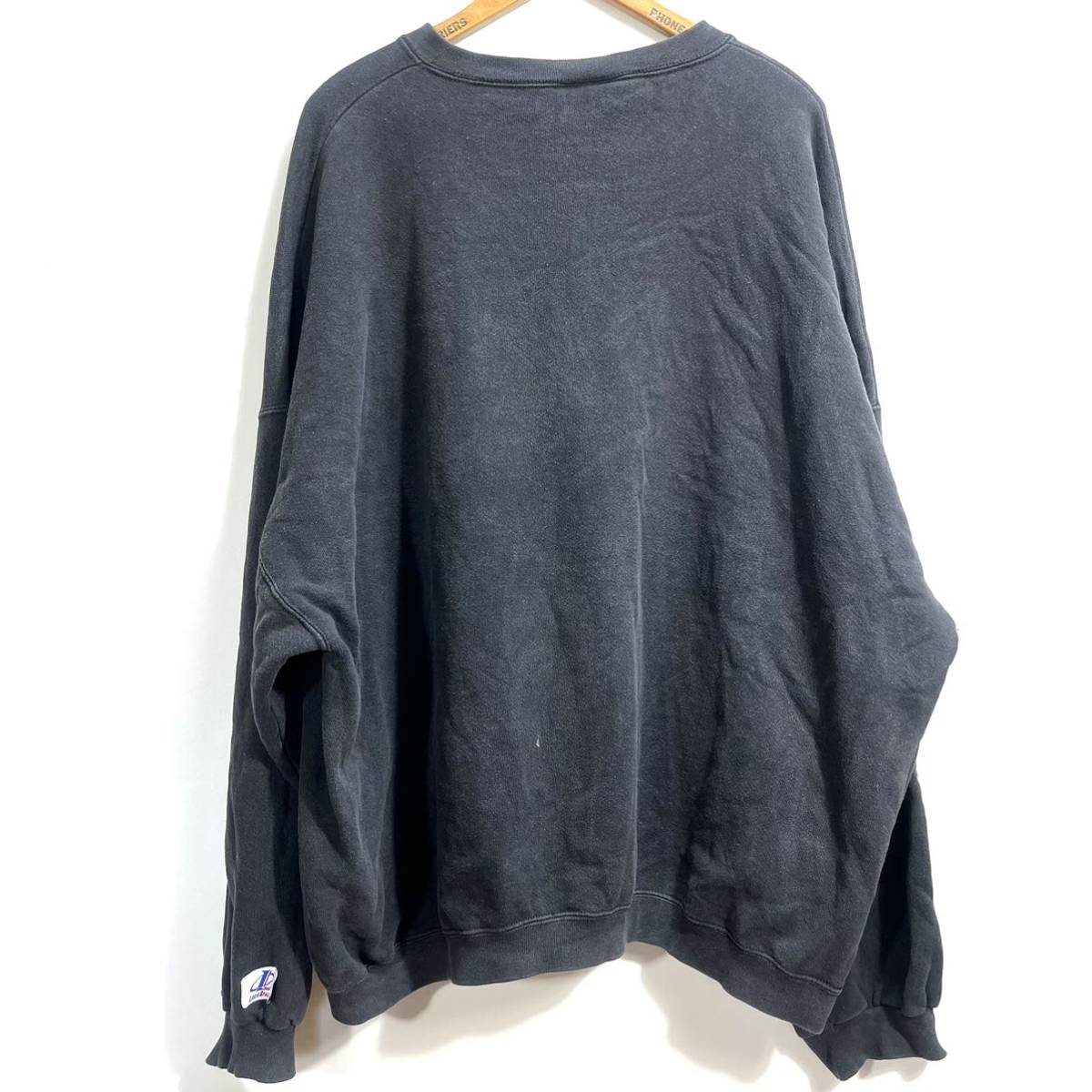 ■ USA製 Logo Athletic NFL Pittsburgh Steelers スティーラーズ ロゴ プリント スウェット 黒 サイズ3XL 古着 アメフト ストリート系 ■ _画像7