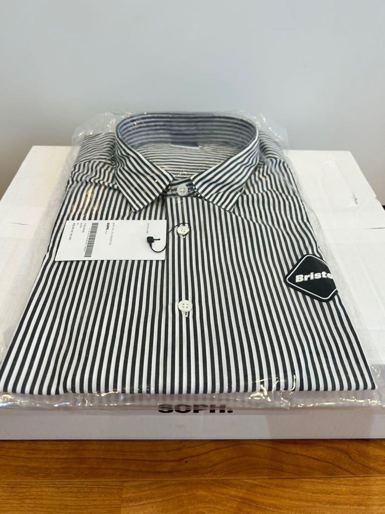 XL 新品 送料無料 FCRB 23SS BIG LOGO S/S BAGGY SHIRT BLACK SOPH