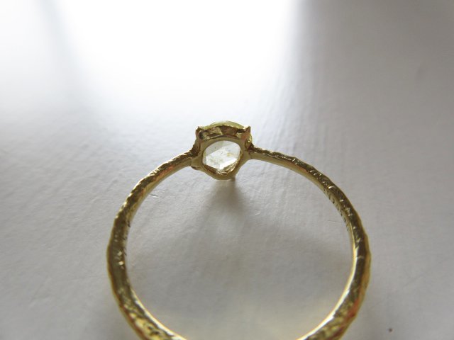 美品 noguchi BIJOUX / ノグチ ビジュー The One NNOR-118 K14GG Flat