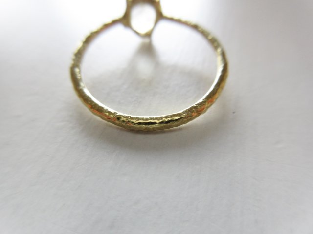 美品 noguchi BIJOUX / ノグチ ビジュー The One NNOR-118 K14GG Flat