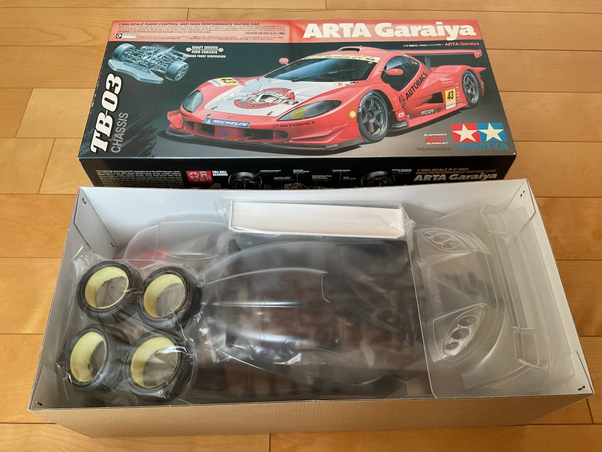 未組立TAMIYA☆タミヤ 1/10 電動RC 4WDレーシングカー☆ARTA ガライヤ