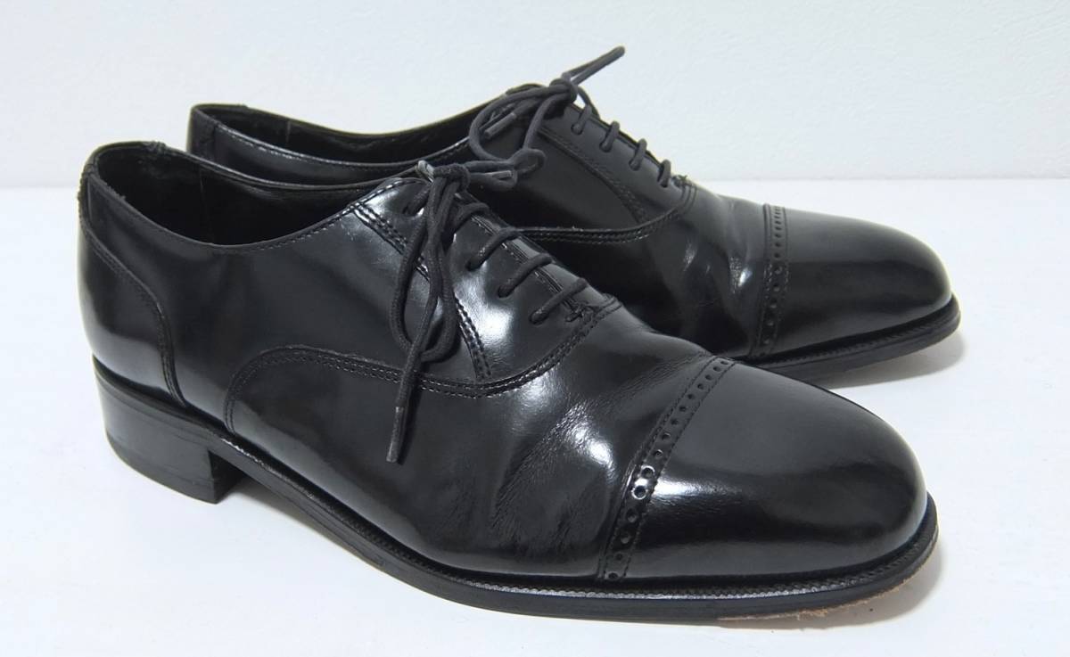 FLORSHIME フローシャイム キャップトゥ レザーシューズ 黒 8D 少し小さめ 革靴
