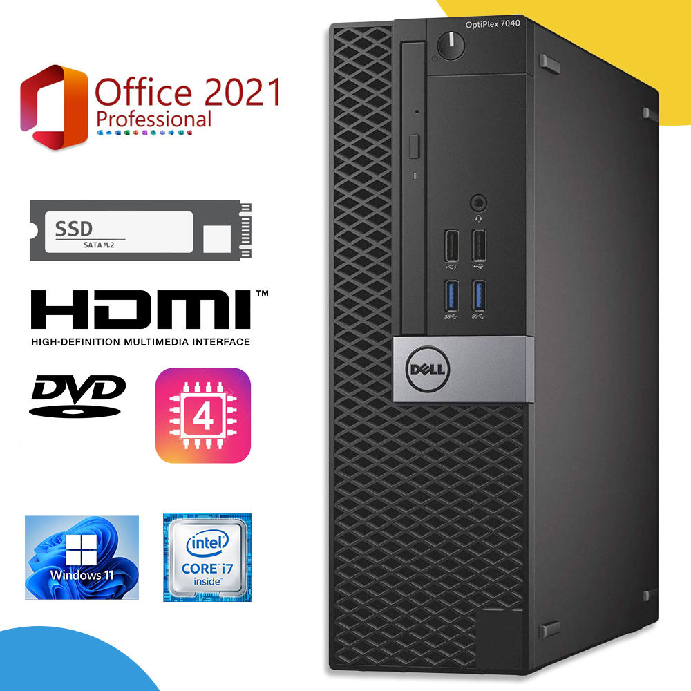 □デスクトップ PC□DELL OPTIPLEX 7040SF□Core i7 6700 4コア 8