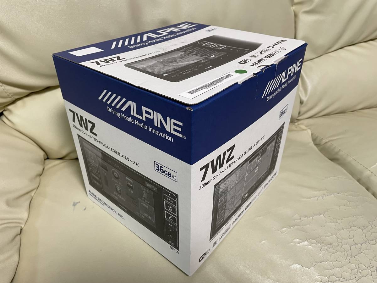 アルパイン 7インチワイド新品 7WZメモリーナビ 本体未開封 ALPINE