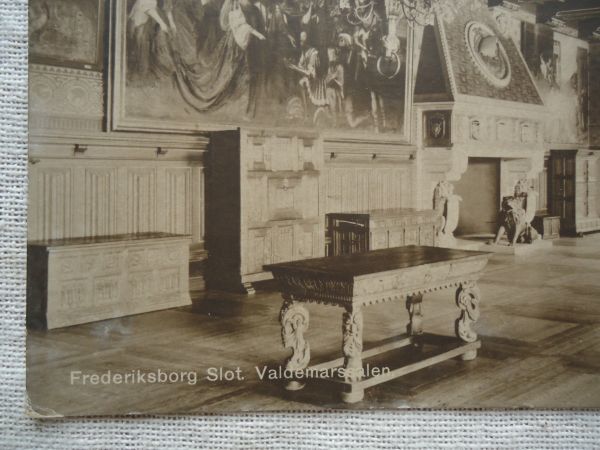 【絵葉書1枚】 Valdemarssalen Frederiksborg Slot/Stenders /フレデリクスボー城 /デンマーク ヴィンテージ 街建築 ハガキ 48-6_画像8