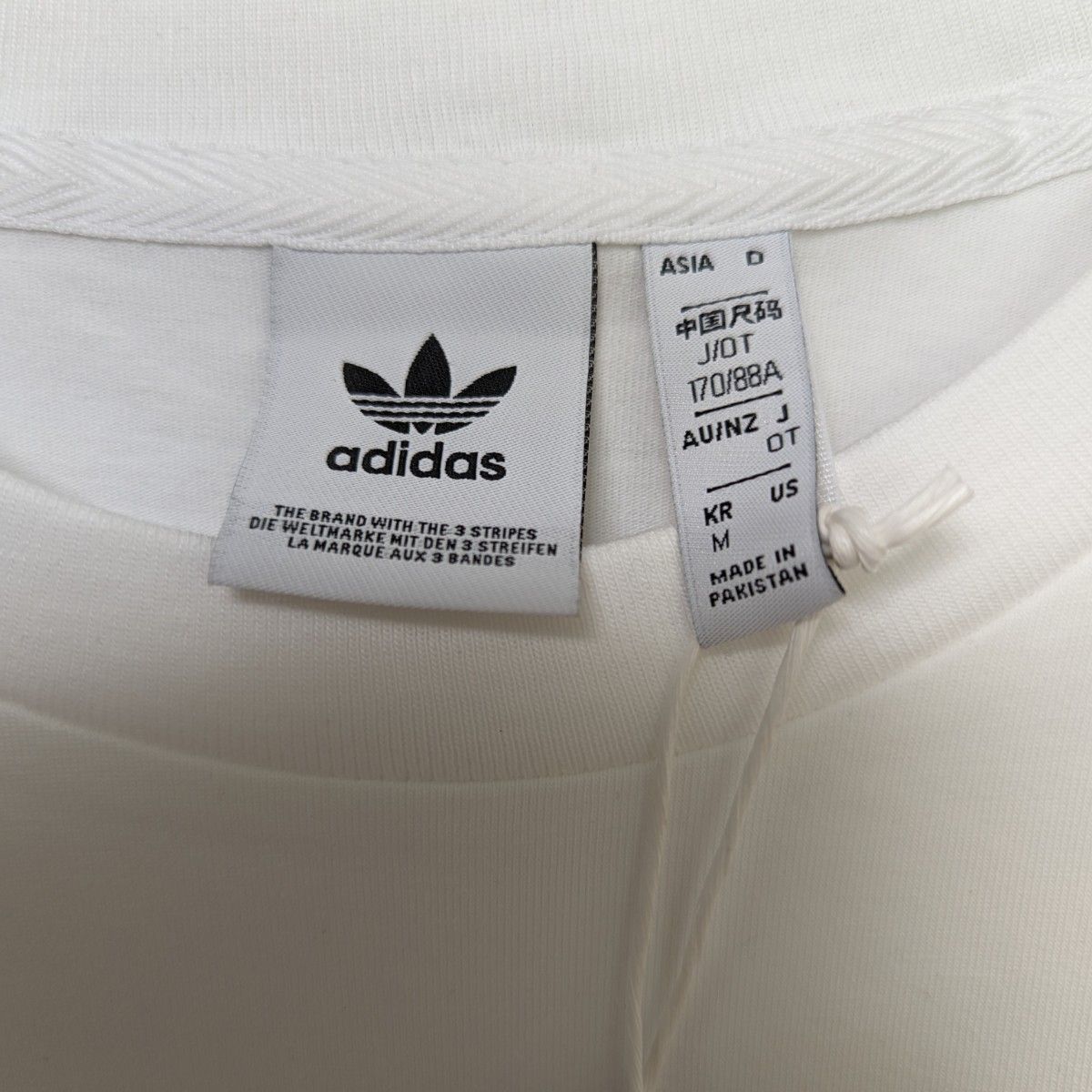 adidas originals アディダス Tシャツ 白色 XL ロゴ