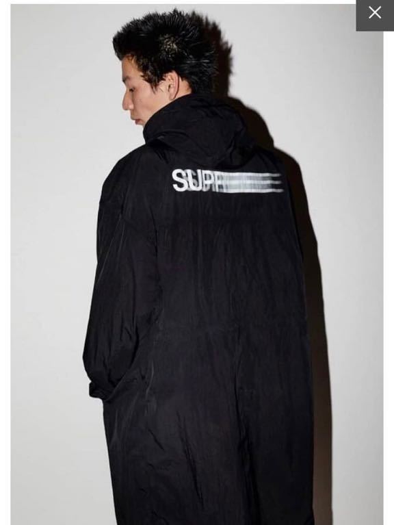 【新品未使用】L 23ss Supreme Motion Logo Lightweight Parka Black シュプリーム モーション ロゴ ライトウェイト パーカー ブラック