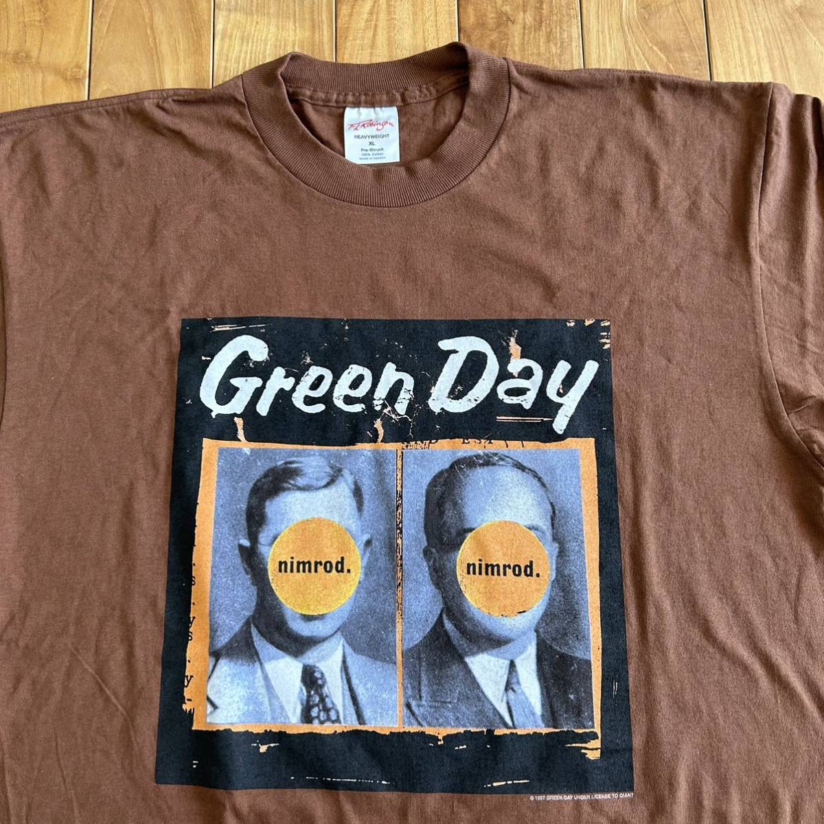 オリジナル　ビンテージ　グリーンデイ　GREEN DAY Tシャツ　長袖　ロンT nimrod 1997 XL 美品_画像3