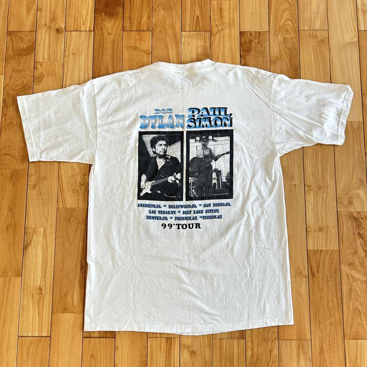 ビンテージ　ボブディラン　ポールサイモン　ツアー　Tシャツ　1999 XLサイズ_画像2