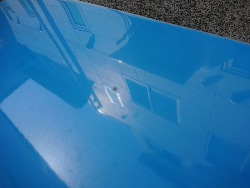 [ полки .. товар ][psi] Mitsubishi Fuso Aero Midi KK-MK25HJ 14 год задний бампер задний фонарь есть цвет изменен голубой 