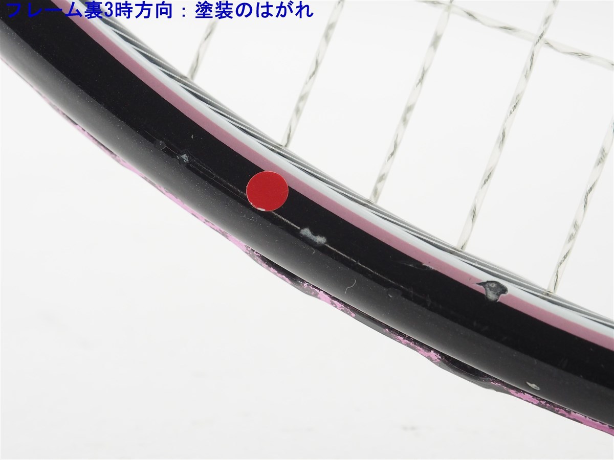 中古 テニスラケット プリンス イーエックスオースリー ピンク 105 2011年モデル (G1)PRINCE EXO3 PINK 105 2011_画像9