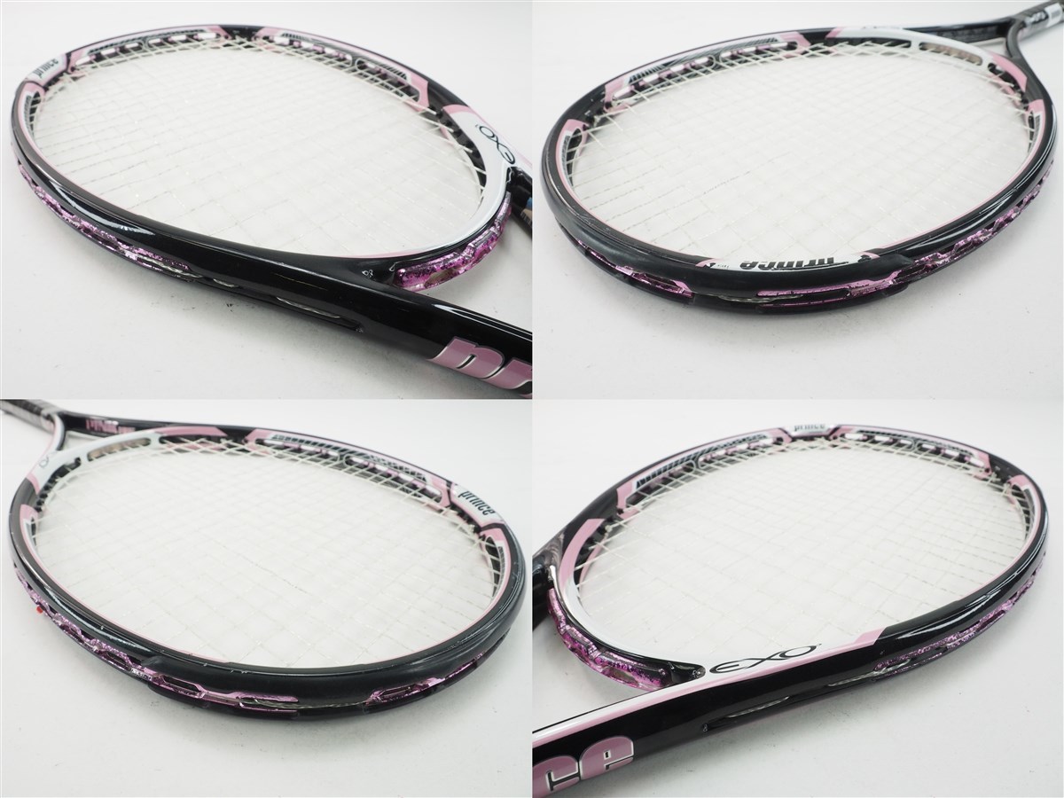 中古 テニスラケット プリンス イーエックスオースリー ピンク 105 2011年モデル (G1)PRINCE EXO3 PINK 105 2011_画像2