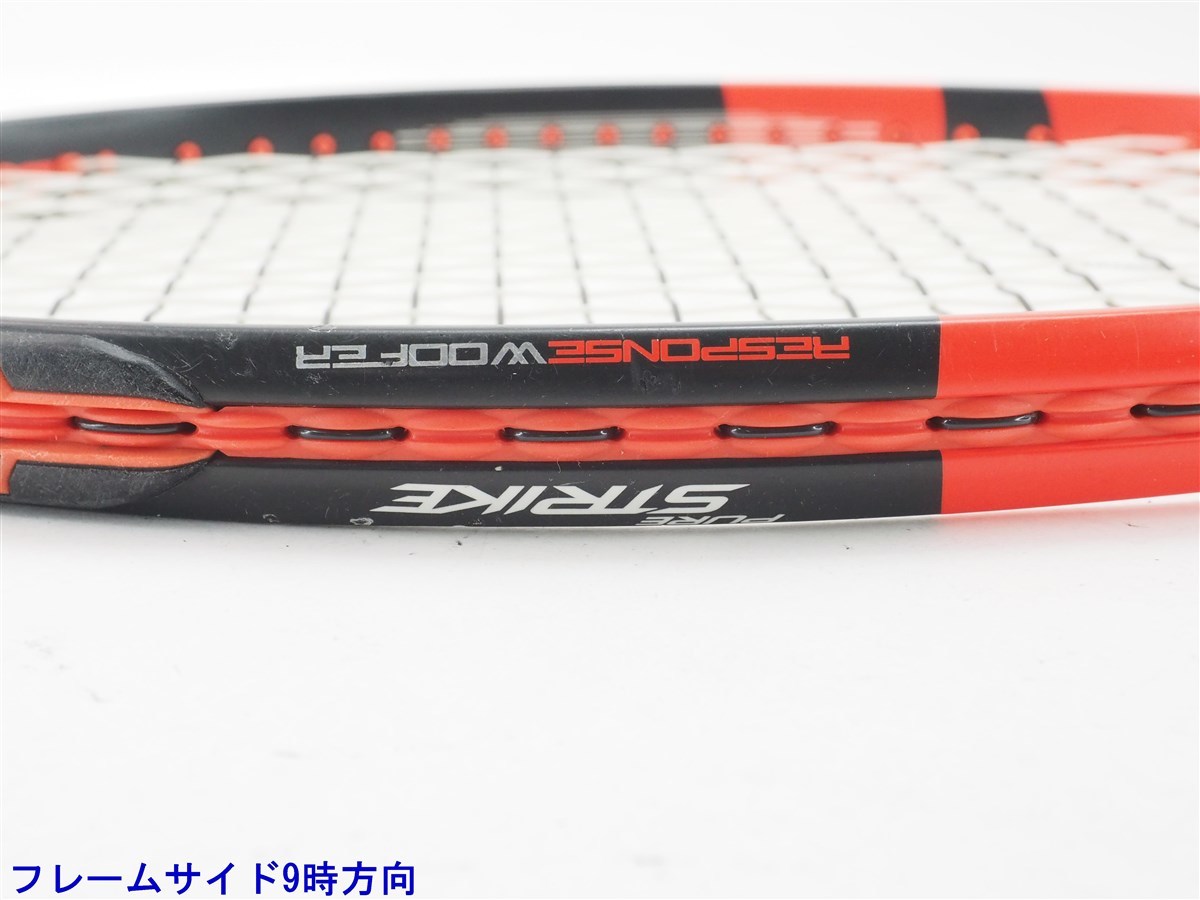中古 テニスラケット バボラ ピュア ストライク 100 16×19 2014年モデル (G2)BABOLAT PURE STRIKE 100 16×19 2014_画像5