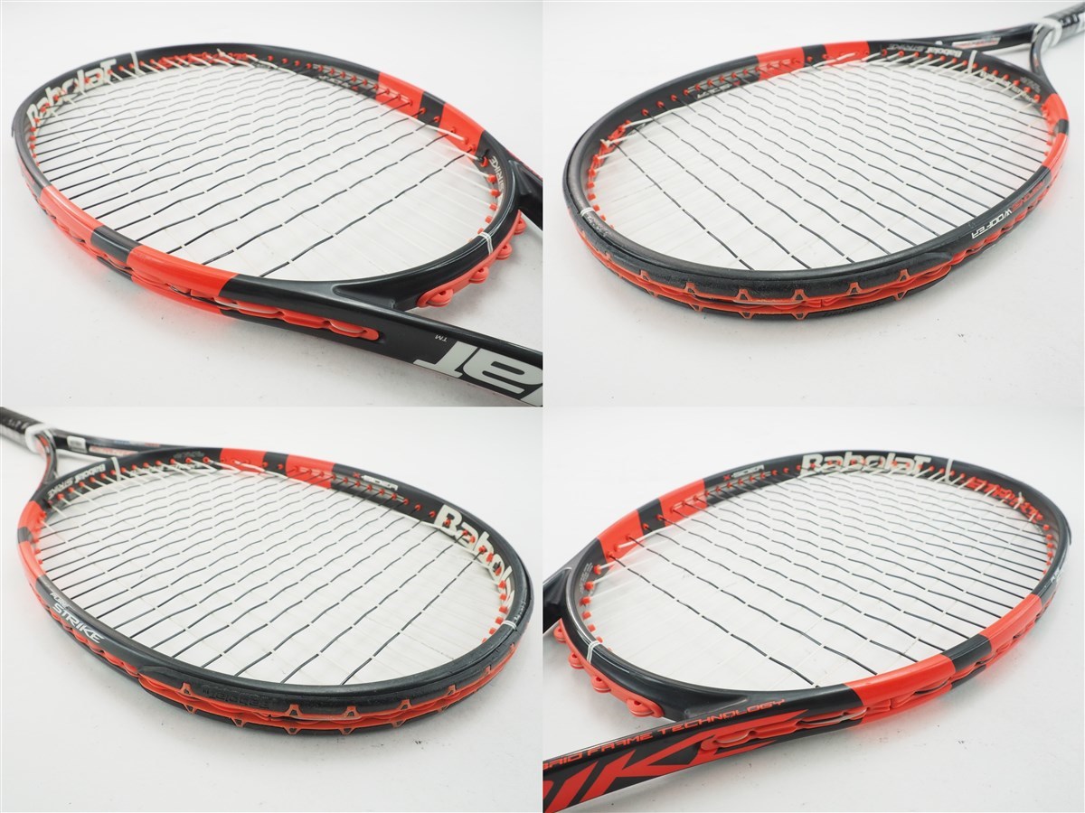中古 テニスラケット バボラ ピュア ストライク 100 16×19 2014年モデル (G2)BABOLAT PURE STRIKE 100 16×19 2014_画像2