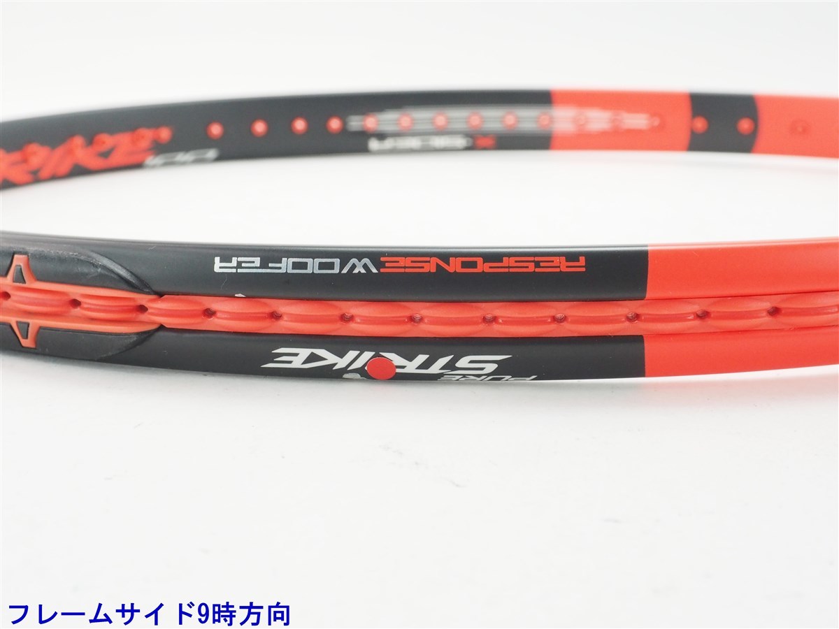 中古 テニスラケット バボラ ピュア ストライク 100 16×19 2014年モデル (G3)BABOLAT PURE STRIKE 100 16×19 2014_画像5