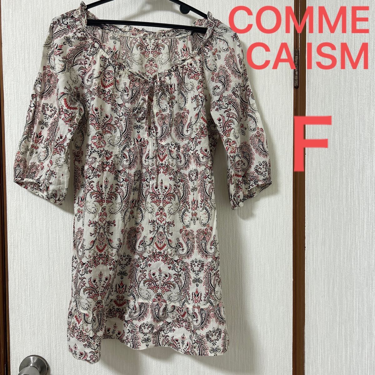 COMME CA ISM  ファイブフォックス　花柄ペイズリー柄　ワンピース チュニック　Ｆ