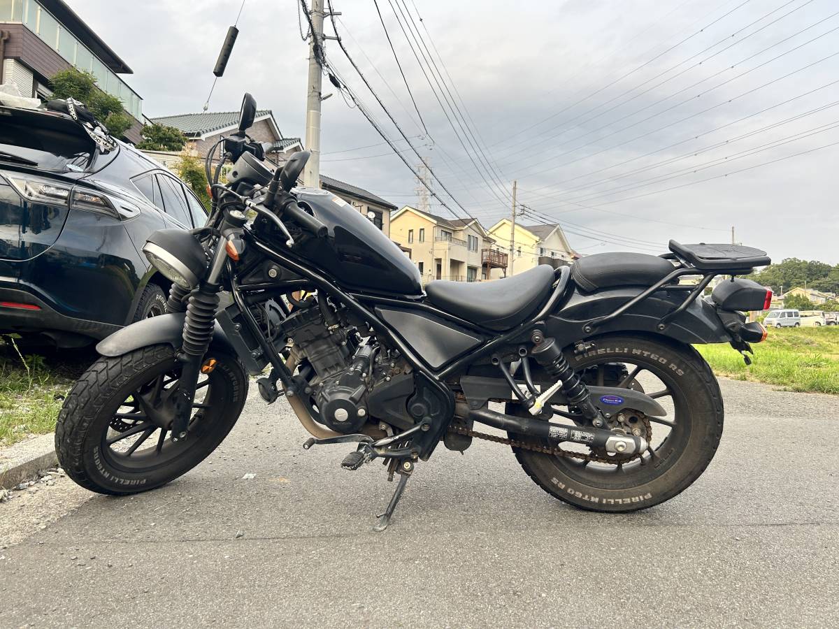 レブル250 MC49 事故車 書類鍵×1あり エンジン実働 36883km 自賠責9年4月迄ついてます