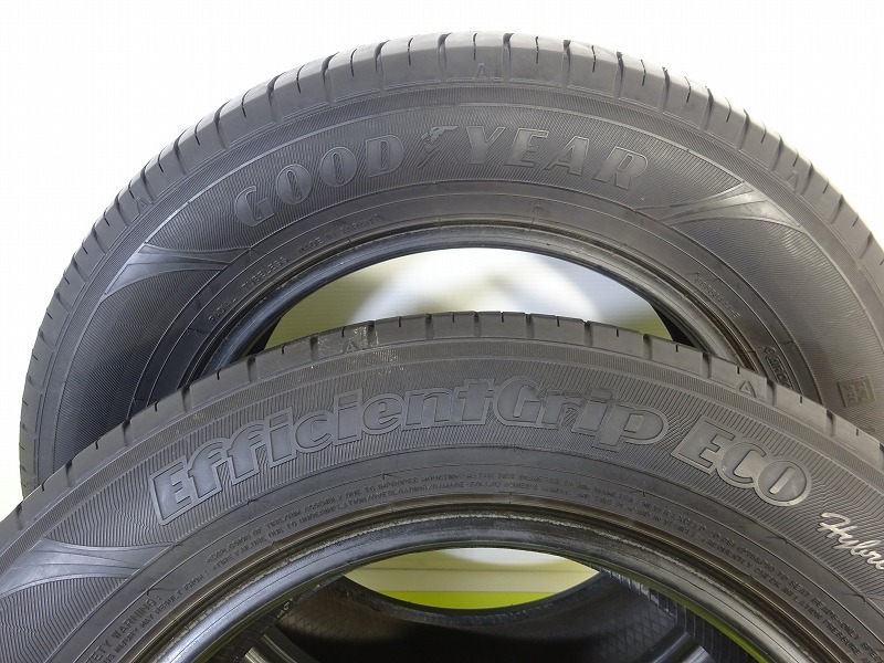 グッドイヤー EFFICIENT GRIP EG01 195/65R15 91H★8分山 2020年 2本 中古 ノーマル【送料無料】AOM-K0403 青森_画像6