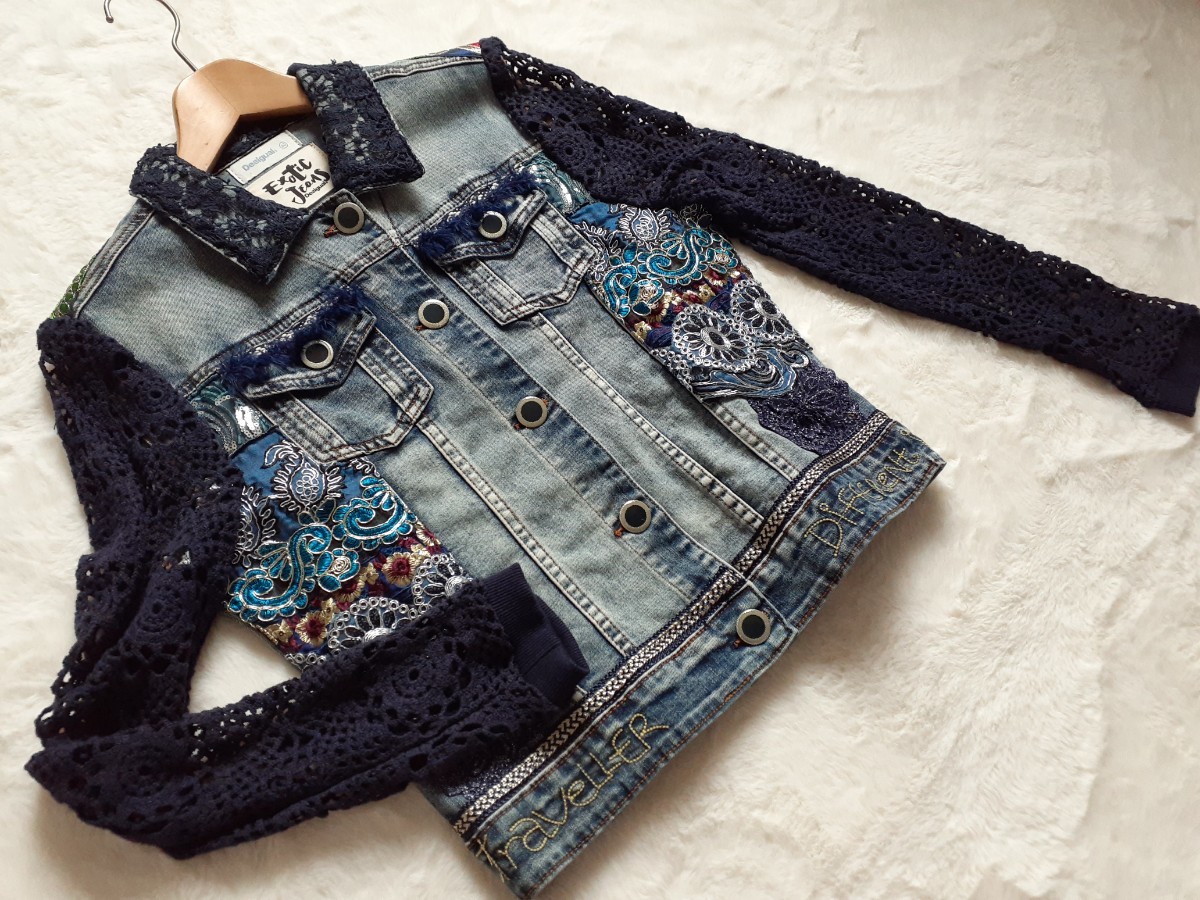定番新品 DESIGUAL - 新品 デニムのジャケット デシグアル 40の通販 by