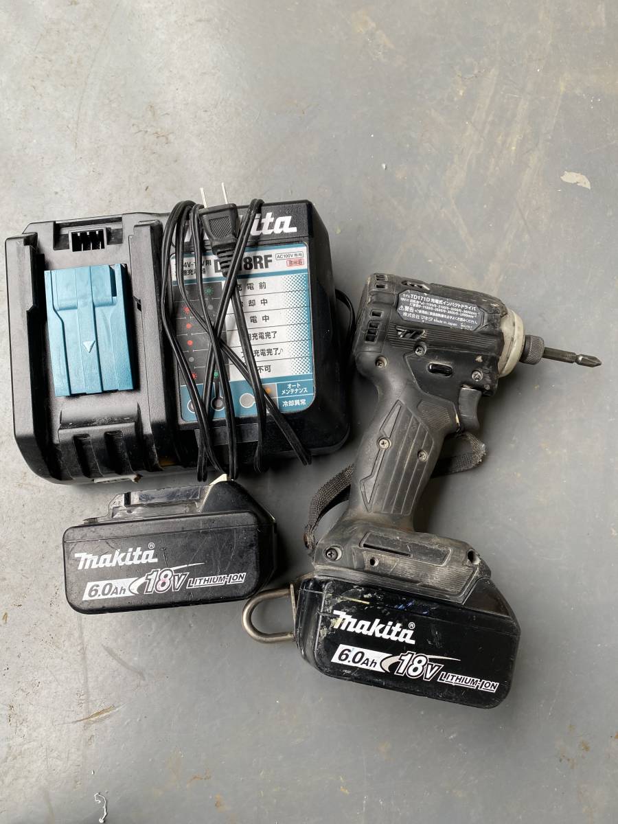 Makita マキタ 充電式インパクトドライバ TD171D 18V バッテリー 充電