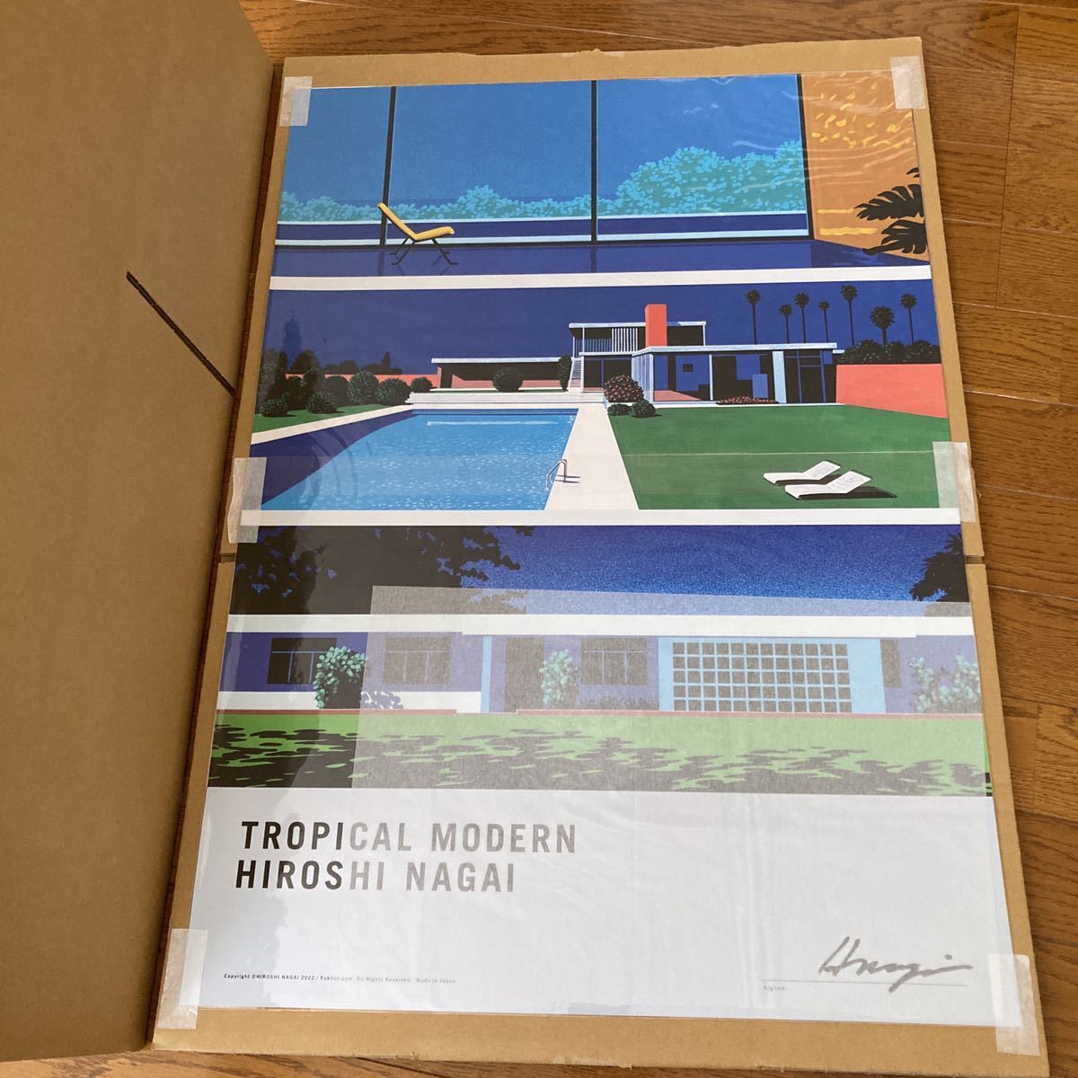 直筆サイン入り・2枚セット】永井博 ポスター TROPICAL MODERN 直筆サイン入り・2枚セット】永井博 ポスター TROPICAL MODERN