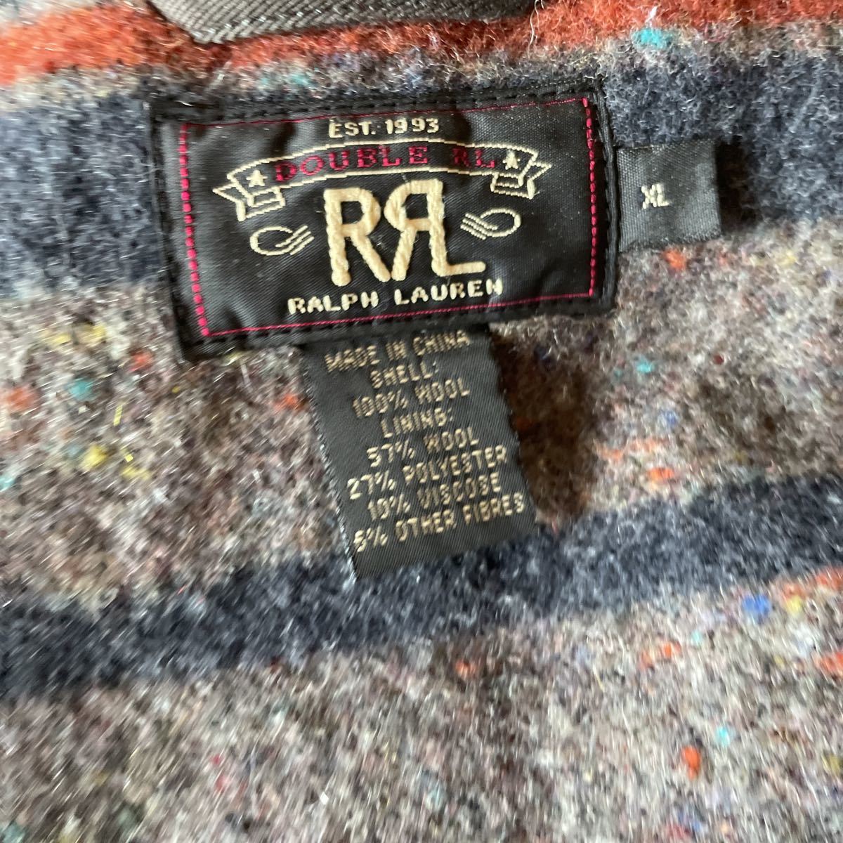 RRL ブラウンズビーチ ベスト ビーチクロス ダブルアールエル グレー　ごま塩　XL 中古　レア！　スペシャル　　VEST ヴィンテージ _画像3