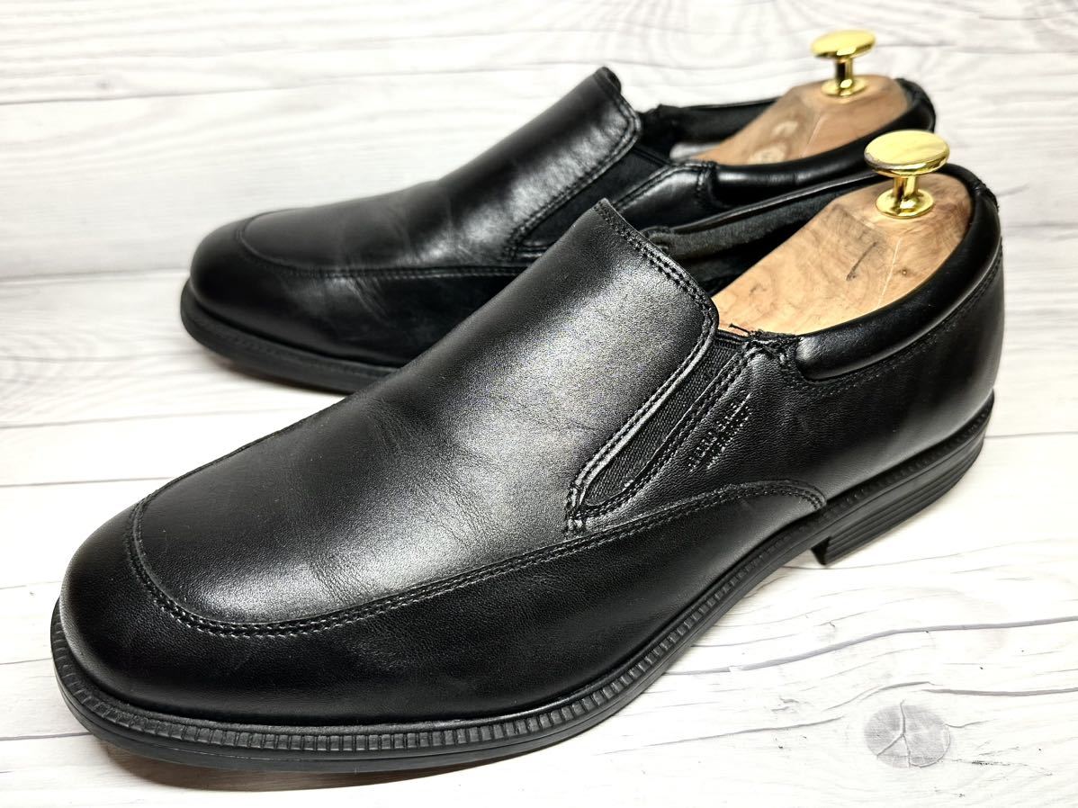 【即決】ROCKPORT US8.5 26.5cm程度 ロックポート メンズ レザーシューズ スリッポン ローファー ブラック 黒 くつ 革靴_画像1