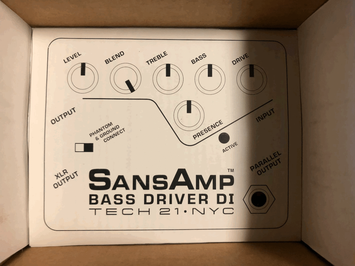 初期型 TECH21 SANSAMP BASS DRIVER DI サンズアンプ ベースドライバー_画像4