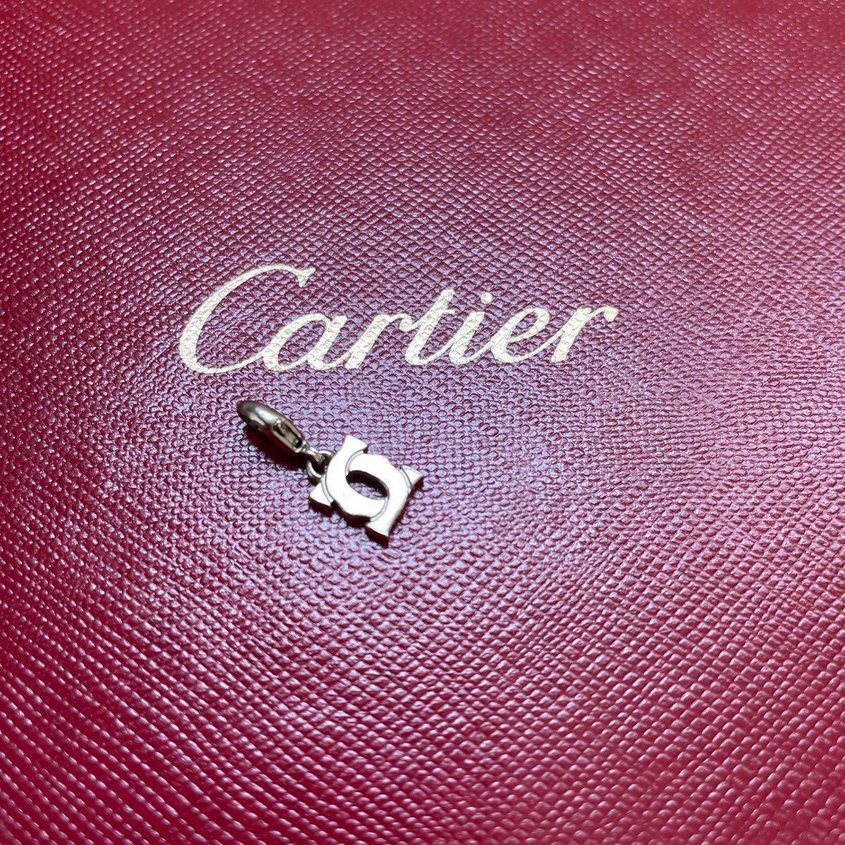Cartierカルティエ　2Cベビーチャーム 750WG K18