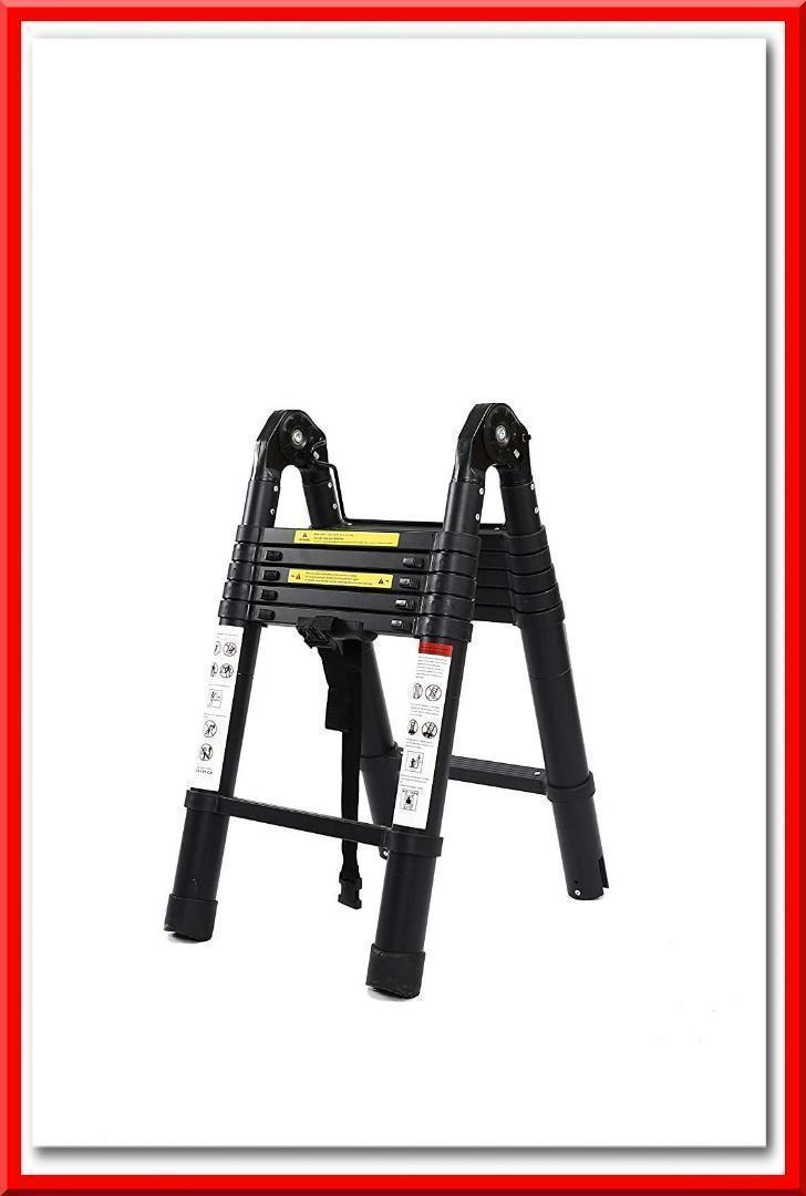  дешевый 458 раздвижная лестница стремянка двоякое применение самый длинный 3.8m выдерживаемая нагрузка 150kg super лестница ( чёрный )
