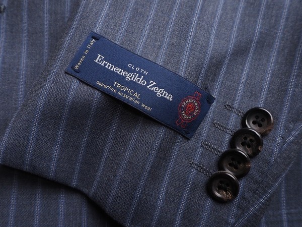 Ermenegildo Zegna TROPICAL SUPERFINE AUSTRALIAN WOOL made in Italy