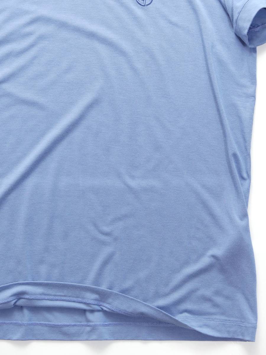 通年物55,000円新品GIORGIO ARMANIアルマーニ★さりげなくGAロゴ刺繍が入った最高級ビスコースTシャツ【58＝日本3XL】の画像5
