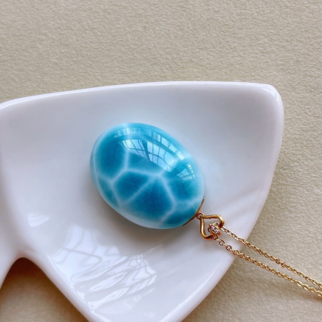 天然】ラリマー ペンダントトップ k18 9.9g | paradaabogados.com