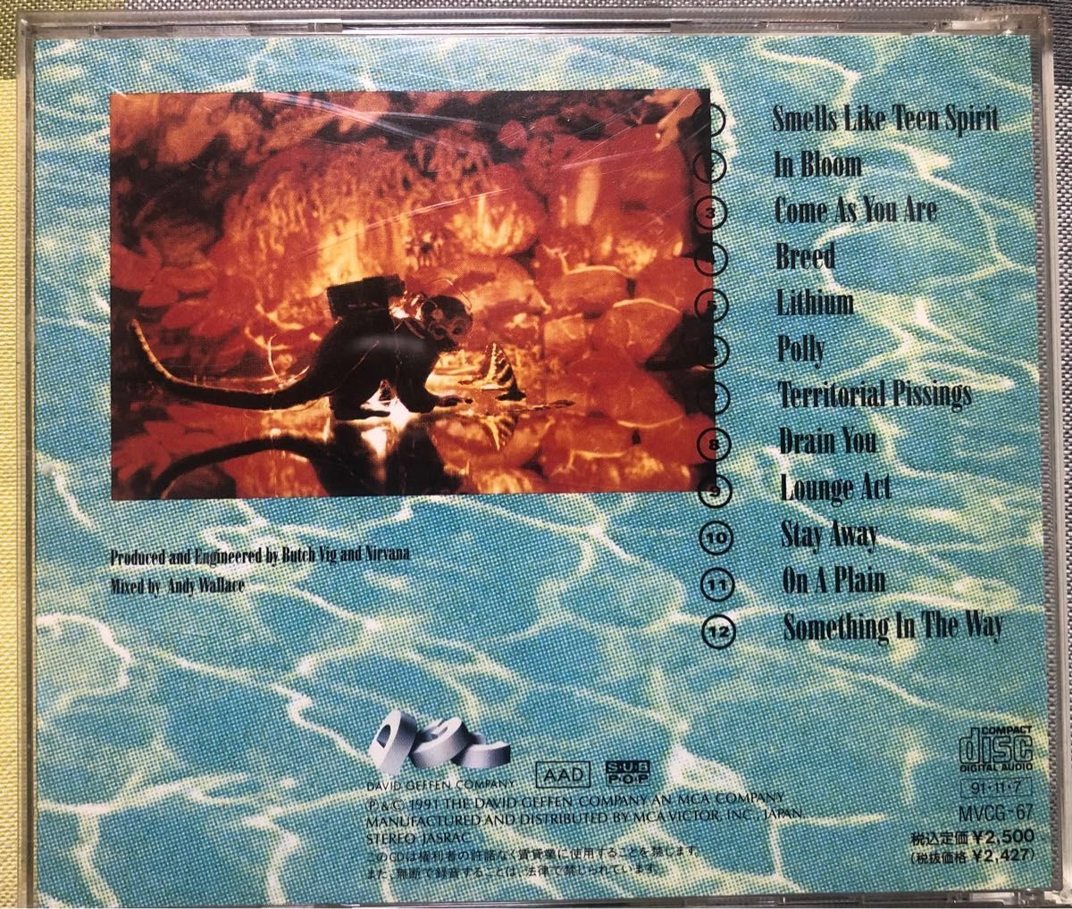 NIRVANA/ニルヴァーナ】ネヴァーマインド/NEVER MIND 名盤 NIRVANA/ニルヴァーナ】ネヴァーマインド/NEVER MIND 名盤