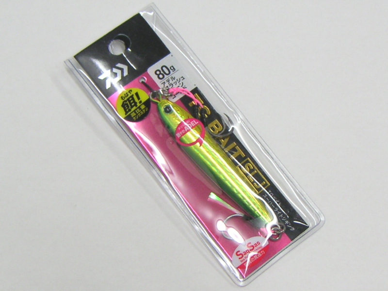 TGベイト 80g SLJ(フック付き) #アデルフラッシュグリーンゴールド [ゆうパケ匿名￥180][挨拶等不要] TG BAIT スーパーライトジギング_画像1