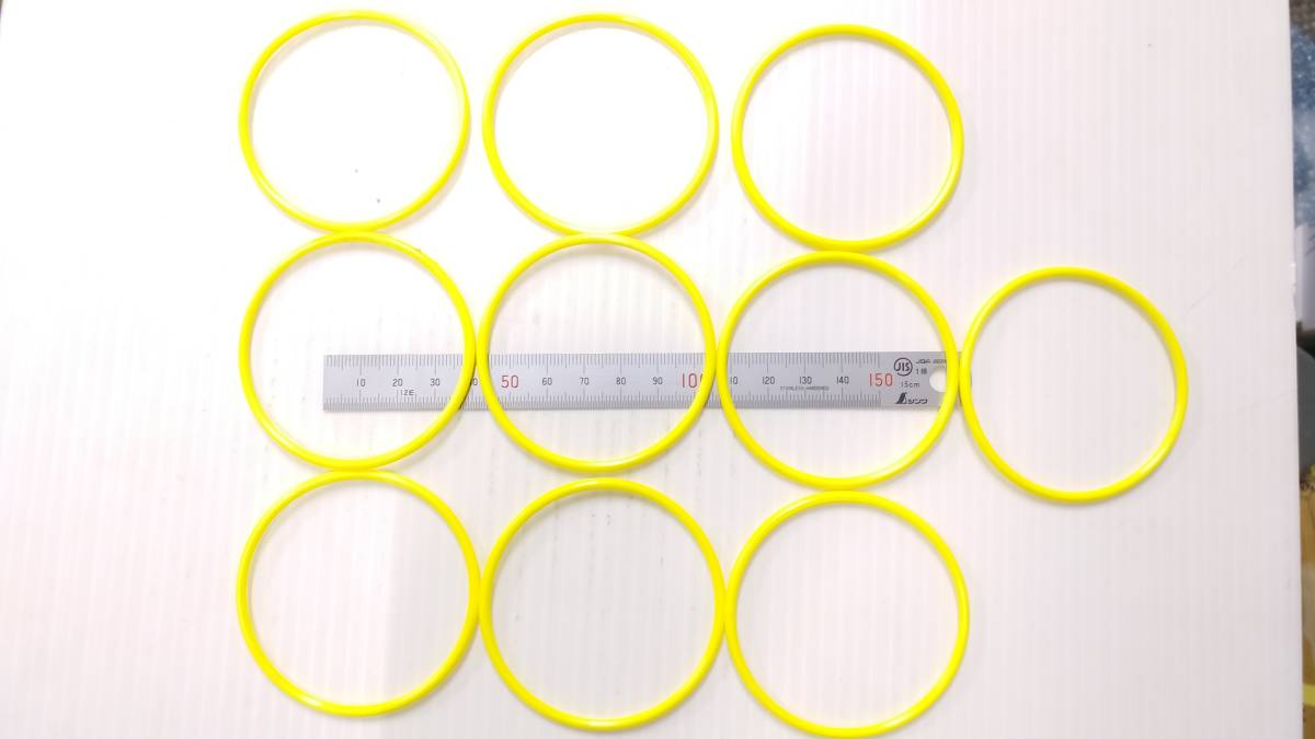 see-through coloring O-ring wheel .. yellow color 10 piece game center crane game UFO catcher fixtures 