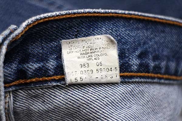 ★90s メキシコ製 Levi'sリーバイス 550 デニムパンツ w33★SDP1935 オールド ビンテージ ジーンズ テーパード バギー ワイド ルーズ_画像7