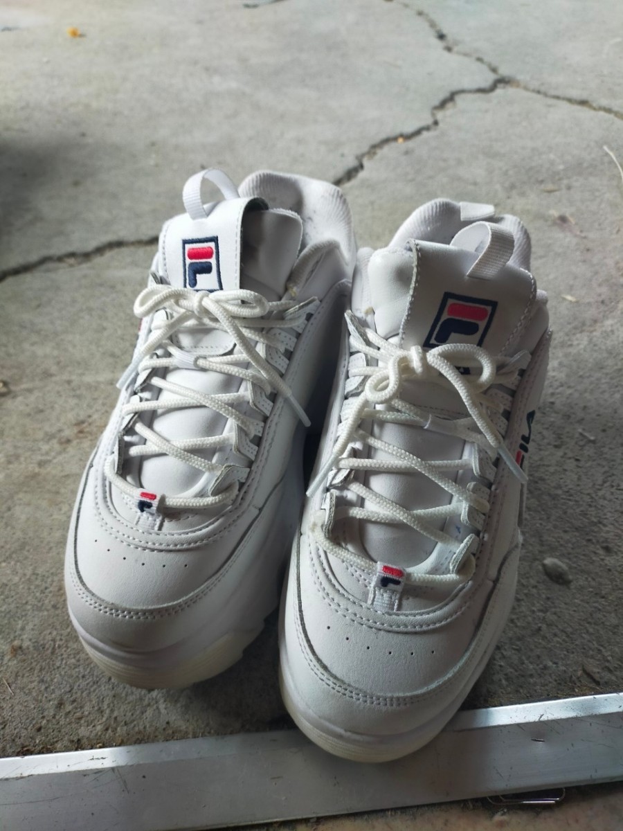 G-1051 FILA thickness bottom sneakers white 23.5.dado shoes thickness ...